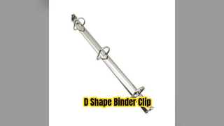 D Shape Binder Clip  Inch Silver For Folders